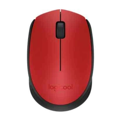 Logitech myš Wireless Mouse M171, optická, 2 tlačítka, červená, 1000dpi
