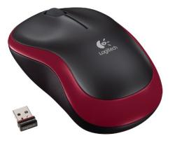 Logitech myš Wireless Mouse M185, optická, 3 tlačítka, červená,1000dpi Logitech myš Wireless Mouse M185, optická, 3 tlačítka, červená,1000dpi
