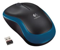 Logitech myš Wireless Mouse M185, optická, 3 tlačítka, modrá,1000dpi Logitech myš Wireless Mouse M185, optická, 3 tlačítka, modrá,1000dpi
