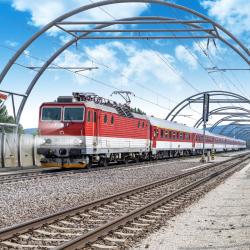 Lokomotiva ZSSK kovová zpětný chod Železniční společnost Slovensko