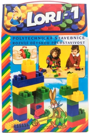 Lori 001 Stavebnice 1 barevné kostky set 50ks v krabici