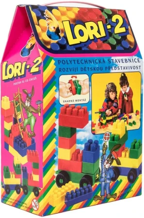 Lori 002 Stavebnice polytechnická 2 barevné kostky set 35ks v krabici Lori 002 Stavebnice polytechnická 2 barevné kostky set 35ks v krabici