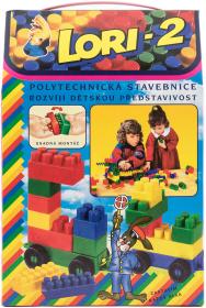 Lori 002 Stavebnice polytechnická 2 barevné kostky set 35ks v krabici