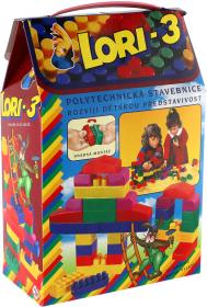 Lori 003 Stavebnice polytechnická 3 barevné kostky set 50ks Lori 003 Stavebnice polytechnická 3 barevné kostky set 50ks