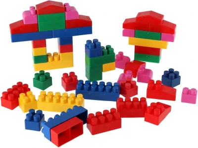 Lori 003 Stavebnice polytechnická 3 barevné kostky set 50ks