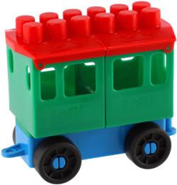 Lori 008 Vláček plastový maxi 8 set lokomotiva + 5 vagonků