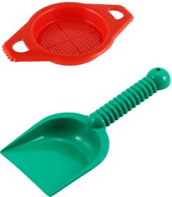 Lori 211 Lopatka + sítko plastový set na písek mix barev Lori 211 Lopatka + sítko plastový set na písek mix barev