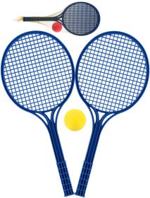 Lori 227 Set na soft tenis 2 modré rakety a míček 2 barvy plast