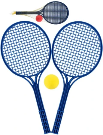 Lori 227 Set na soft tenis 2 modré rakety a míček 2 barvy plast