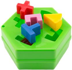 Lori 228 Vkládačka baby šestihranná 9 vkládacích tvarů 4 barvy plast