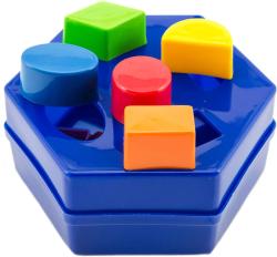 Lori 228 Vkládačka baby šestihranná 9 vkládacích tvarů 4 barvy plast