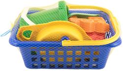 Lori 234 Sada velká plastová na písek v košíku 29cm různé barvy