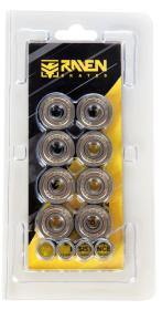 Raven Ložiska do inline nebo koloběžek ABEC-9-CHROME (1 set - 8 kusů) Raven Ložiska do inline nebo koloběžek ABEC-9-CHROME (1 set - 8 kusů)