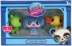 LPS Littlest Pet Shop figurka zvířátko mazací guma set 3ks