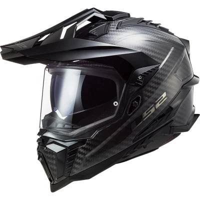 LS2 MX701 Explorer Carbon lesklá černá enduro helma na motorku
