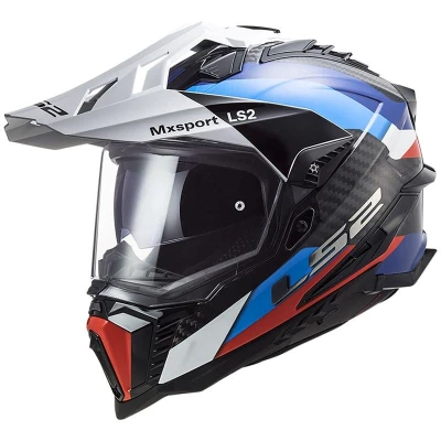 LS2 MX701 C Explorer Frontier černo-modrá enduro helma na motorku
