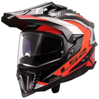 LS2 MX701 Explorer C Frontier II oranžová enduro helma na motorku