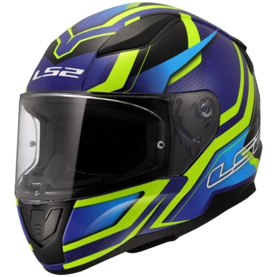LS2 FF353 Rapid II Flitz fluo žluto-modrá integrální helma na motorku