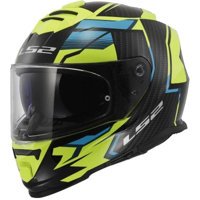 LS2 FF800 Storm II Tracker černo-fluo žlutá integrální helma na motorku