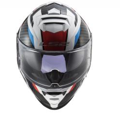LS2 Integrální přilba na motorku FF800 Storm II Racer bílo-černo-červeno-modrá + sleva 300,- na příslušenství