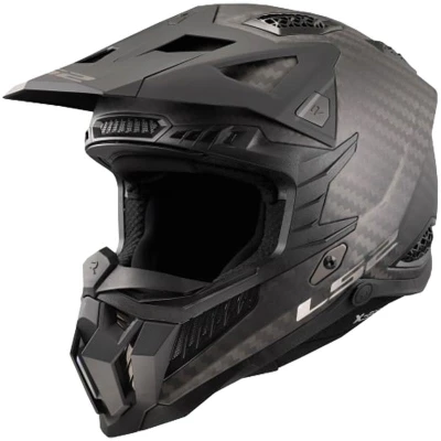 LS2 MX703 C X-FORCE CARBON matná černá motokrosová helma