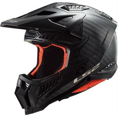 LS2 MX703 X-Force Solid Carbon černá motokrosová přilba