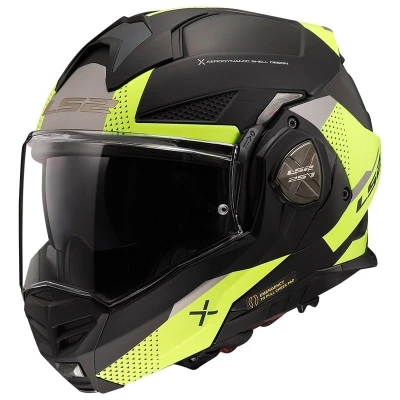 LS2 FF901 Advant X Oblivion černo-fluo žlutá překlápěcí přilba na motorku