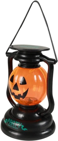 Lucerna halloween svítidlo dýně párty dekorace lampa na baterie Světlo Zvuk