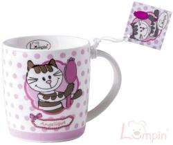 Lumpin Hrníček dětský Kočka Angelika 9cm s obrázkem keramický Lumpin Hrníček dětský Kočka Angelika 9cm s obrázkem keramický