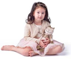 Lumpin PLYŠ Kočka Kate 38cm béžová střední (plyšová hračka)