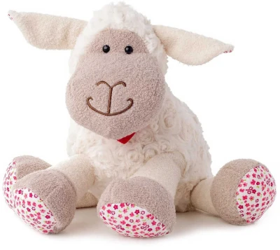 Lumpin PLYŠ Ovečka Olivia 25cm s kvítky (plyšová hračka)
