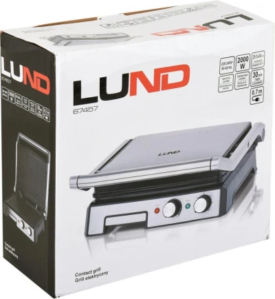 Lund Kontaktní gril 2000W 3 v 1 nerez