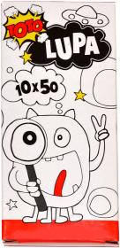 Lupa dětská černá klasická zvětšovací sklo v krabičce plast/sklo