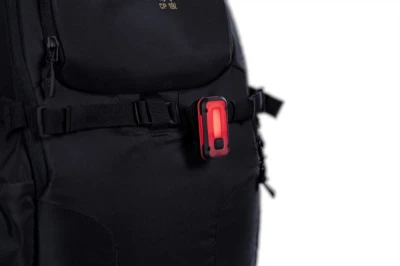 Lupine Rotlicht Pro černá inteligentní cyklistická blikačka 120 lm