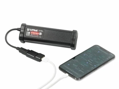 Lupine USB ONE černý adaptér na powerbanku