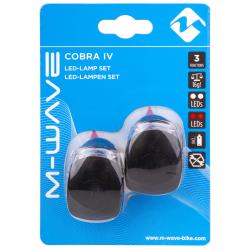 M-WAVE COBRA IV LED černé blikačky