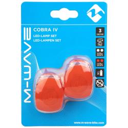 M-wave Sada Cobra IV LED červená světlo