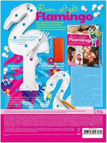 Mac Toys 4M Dětská lampička plameňák kreativní set na baterie Světlo