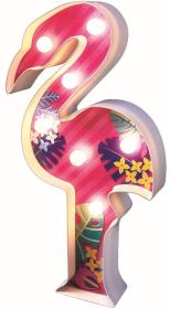 Mac Toys 4M Dětská lampička plameňák kreativní set na baterie Světlo