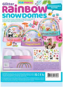 Mac Toys 4M Duhová třpytivá sněžítka se zvířátky 3ks kreativní set