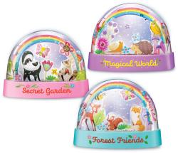 Mac Toys 4M Duhová třpytivá sněžítka se zvířátky 3ks kreativní set