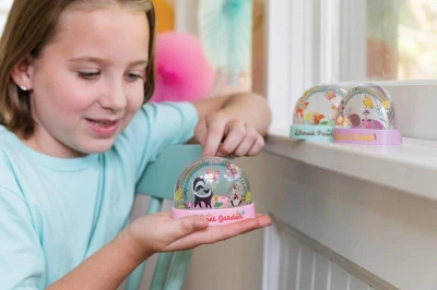 Mac Toys 4M Duhová třpytivá sněžítka se zvířátky 3ks kreativní set