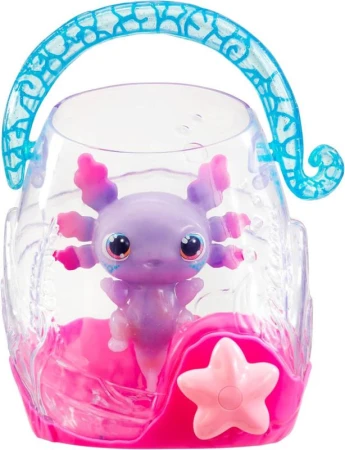 Mac Toys ANIMAGIC Axolotl strečový svítící v akváriu na baterie Světlo
