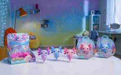 Mac Toys ANIMAGIC Axolotl strečový svítící v akváriu na baterie Světlo