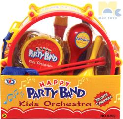 Mac Toys Buben párty set dětský orchestr s mini hudebními nástroji plast Mac Toys Buben párty set dětský orchestr s mini hudebními nástroji plast