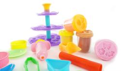 Mac Toys Cukrárna herní set modelína s nástroji a podnosem na dorty