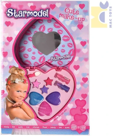 Mac Toys Dětský Make Up dvojité srdíčko set dětské šminky v krabičce Mac Toys Dětský Make Up dvojité srdíčko set dětské šminky v krabičce
