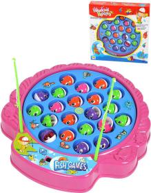 Mac Toys Hra Hladové rybičky Chytání rybiček set se čtyřmi pruty 2 barvy