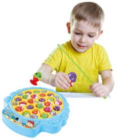 Mac Toys Hra Hladové rybičky Chytání rybiček set se čtyřmi pruty 2 barvy