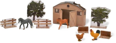 Mac Toys Kalendář adventní farma a koně interaktivní 40x30cm